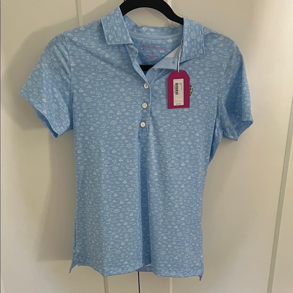 Masters Magnolia Lane printed polo brand new